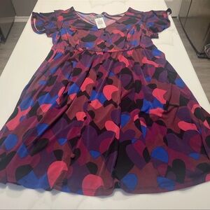 Torrid Dress with Heart Pattern in Pink and Purple size 18/20